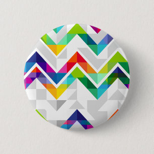 Chapa Redonda De 5 Cm Arco iris de Chevron