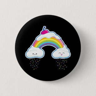 Chapa Redonda De 5 Cm Arco iris del caramelo