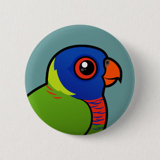 Chapa Redonda De 5 Cm Arco iris Lorikeet de Birdorable