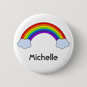 Chapa Redonda De 5 Cm Arco iris personalizado