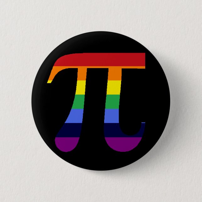 Chapa Redonda De 5 Cm Arco iris pi (Anverso)