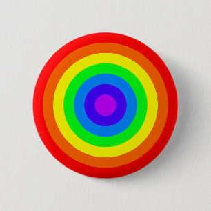 Chapa Redonda De 5 Cm Arco iris Roundel
