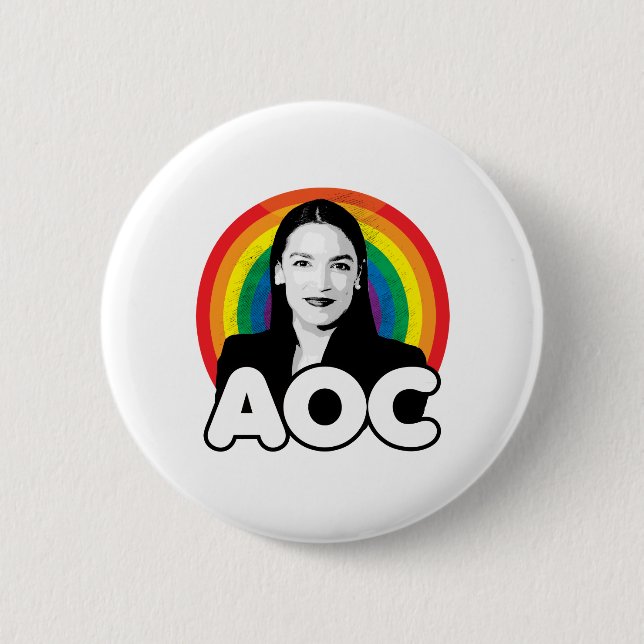 Chapa Redonda De 5 Cm Arcoíris AOC (Anverso)
