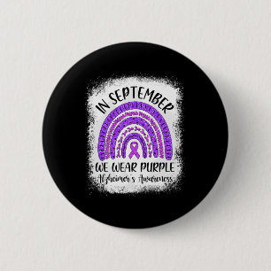 Chapa Redonda De 5 Cm Arcoiris En Septiembre Usamos Aw de Alzheimer Mora