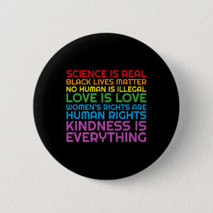Chapa Redonda De 5 Cm Arcoiris negro vive ciencia Glbtq Anti Ice Hoodie