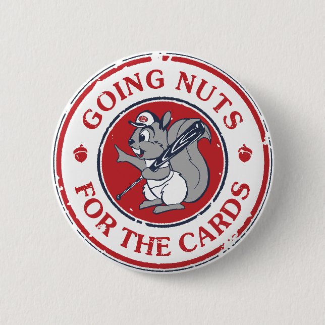 Chapa Redonda De 5 Cm Ardilla de rally (Anverso)