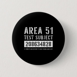 Chapa Redonda De 5 Cm Área 51 Ensayo Asunto 4828 Hallowee de secuestro d