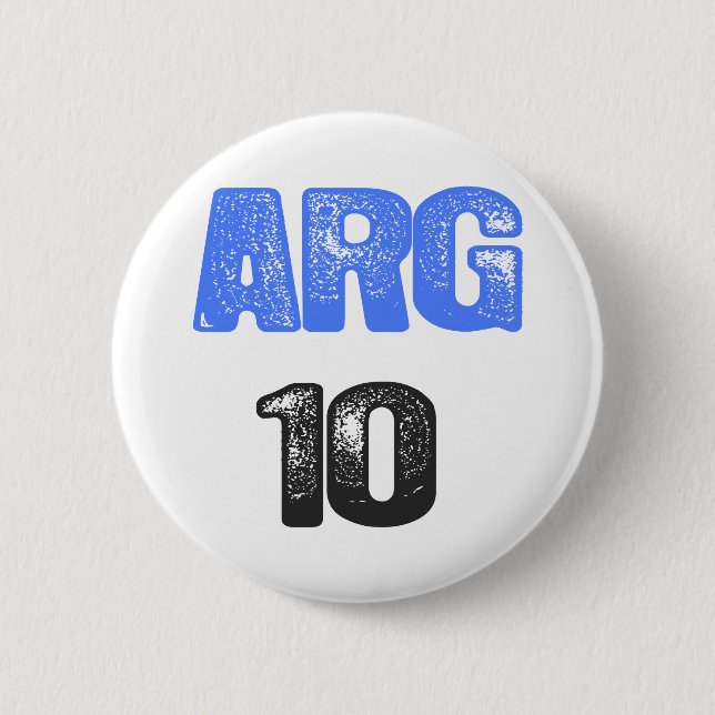 CHAPA REDONDA DE 5 CM ¡ARG 10! (Anverso)