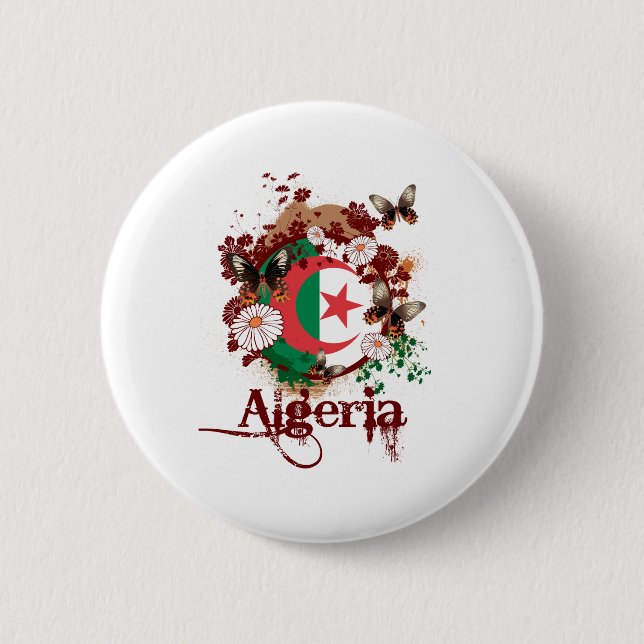 Chapa Redonda De 5 Cm Argelia (Anverso)