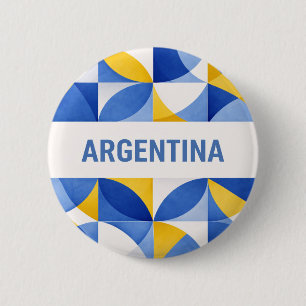 Chapa Redonda De 5 Cm Argentina
