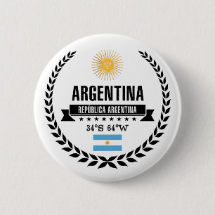 Chapa Redonda De 5 Cm Argentina