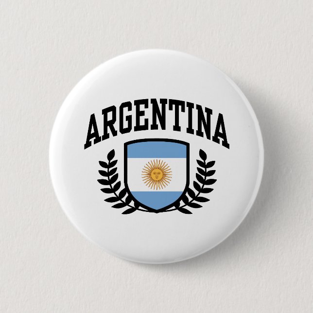Chapa Redonda De 5 Cm Argentina (Anverso)