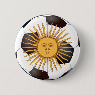 Chapa Redonda De 5 Cm Argentina "Sol de Mayo"