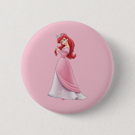 Chapa Redonda De 5 Cm Ariel Button
