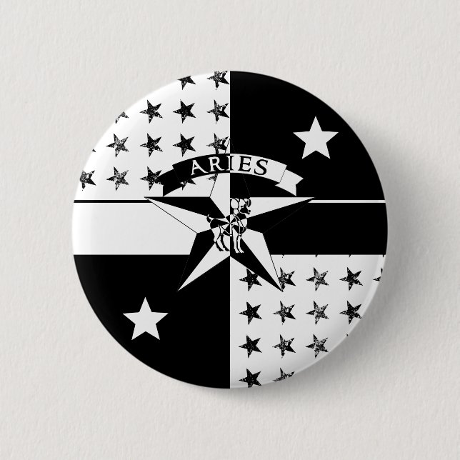 Chapa Redonda De 5 Cm Aries (Anverso)