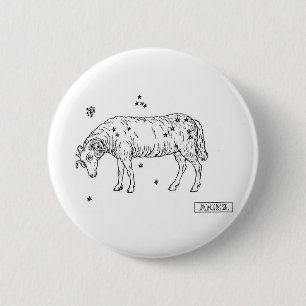 Chapa Redonda De 5 Cm Aries