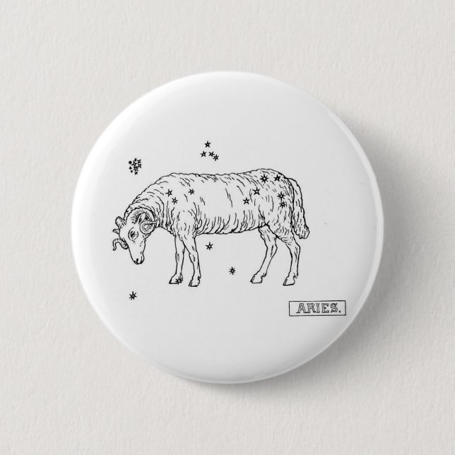 Chapa Redonda De 5 Cm Aries (Anverso)