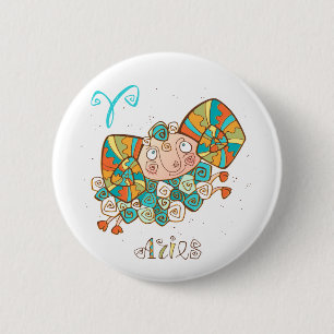 Chapa Redonda De 5 Cm Aries Fluffy Cutto