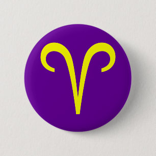 CHAPA REDONDA DE 5 CM ARIES, SIGNO ZODIACAL