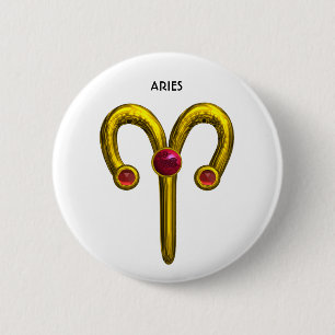 CHAPA REDONDA DE 5 CM ARIES ZODIAC BIRTHDAY JEWEL
