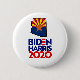 Chapa Redonda De 5 Cm Arizona para Biden Harris 2020