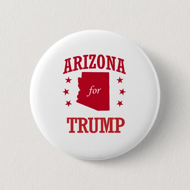 CHAPA REDONDA DE 5 CM ARIZONA PARA DONALD TRUMP (Anverso)