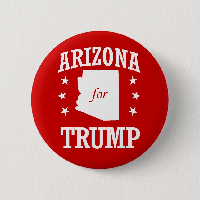 CHAPA REDONDA DE 5 CM ARIZONA PARA TRUMP (Anverso)