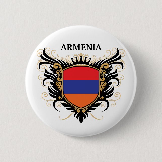 Chapa Redonda De 5 Cm Armenia [personalice] (Anverso)