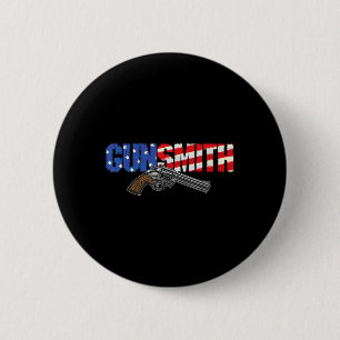 Chapa Redonda De 5 Cm Armero Americano Patriota Bandera De Usa Estilo Re
