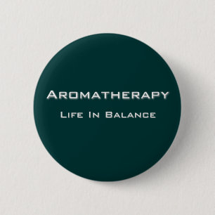 Chapa Redonda De 5 Cm Aromaterapia - Texto blanco