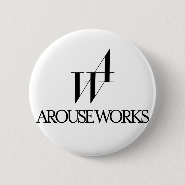 CHAPA REDONDA DE 5 CM AROUSE WORKSロゴ (Anverso)