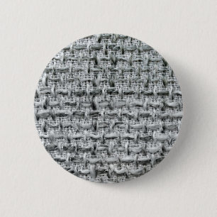 Chapa Redonda De 5 Cm Arpillera Gris