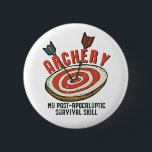Chapa Redonda De 5 Cm Arquetería divertida, mi habilidad de supervivenci<br><div class="desc">El tiro con arco es mi habilidad de supervivencia post-apocalíptica. Diseño divertido de tiro con arco para los arqueros, a los que les encanta dispararle a la flecha en el blanco de los toros. Guay y mercadería impresionante para los miembros del club de tiro con arco y cazadores que aún...</div>
