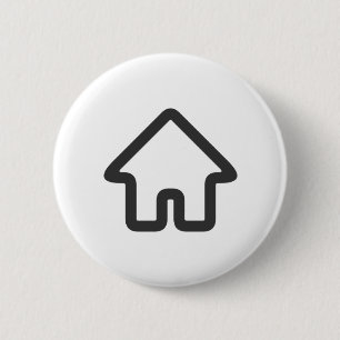 Chapa Redonda De 5 Cm Arquitectura de bienes raíces Icono de casa Negoci