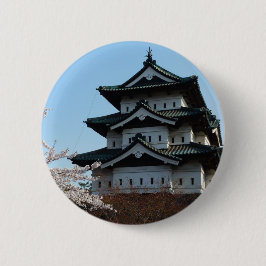Chapa Redonda De 5 Cm Arquitectura Histórica Edificios Castillo Japón