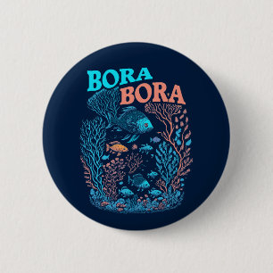 Chapa Redonda De 5 Cm Arrecife de coral de Bora Bora