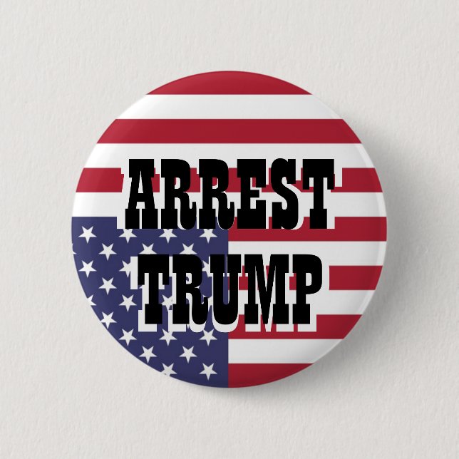 CHAPA REDONDA DE 5 CM ARREST TRUMP (Anverso)