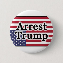 Chapa Redonda De 5 Cm Arrestar a Trump