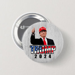 Chapa Redonda De 5 Cm Arriba, Donald Trump 2024