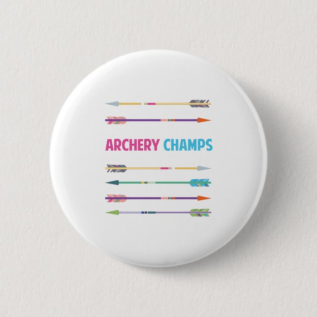 Chapa Redonda De 5 Cm Arrows_Archery_Champs (Anverso)