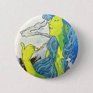 Chapa Redonda De 5 Cm Art déco de Alfonso Mucha