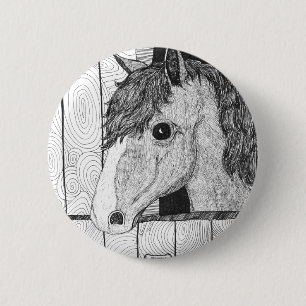 Chapa Redonda De 5 Cm Arte a solas del caballo