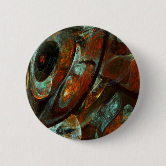 Chapa Redonda De 5 Cm Arte abstracto de división de tiempo
