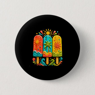 Chapa Redonda De 5 Cm Arte colorido de vacaciones de verano de paleta tr
