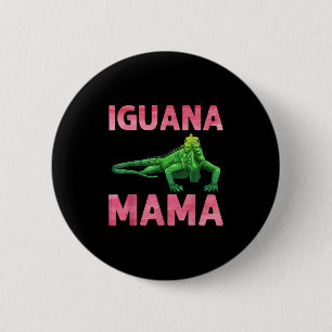 Chapa Redonda De 5 Cm Arte De Iguana Para Mamá Chicas Mujeres Reptile Ig