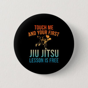 Chapa Redonda De 5 Cm Arte de Jiu Jitsu para hombres y mujeres Jujitsu b
