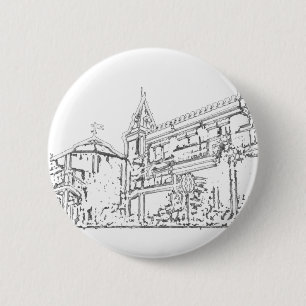 Chapa Redonda De 5 Cm Arte de San Francisco 1986 Dibujo de Zazzle MUSEUM