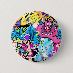 Chapa Redonda De 5 Cm Arte de Wall Street