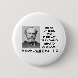 Chapa Redonda De 5 Cm Arte de William James de ser arte sabio a pasar