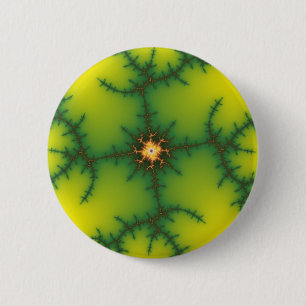 Chapa Redonda De 5 Cm Arte del fractal del haz de Yag